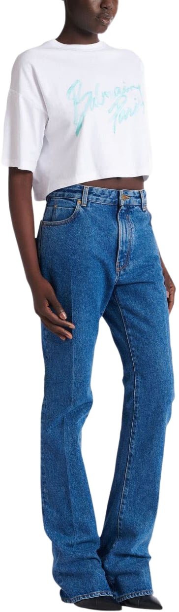 Balmain Trousers Denim Blauw