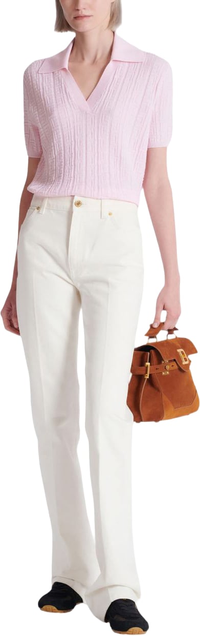 Balmain Trousers Off White Wit