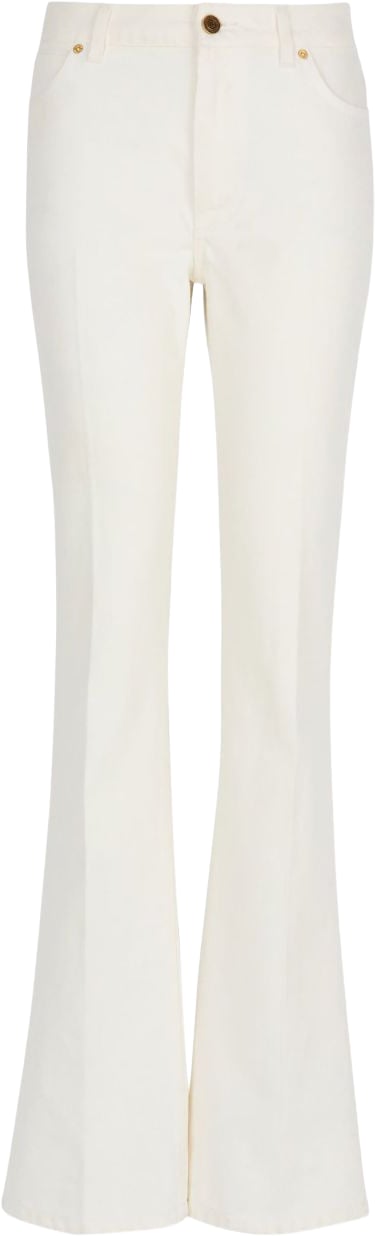 Balmain Trousers Off White Wit