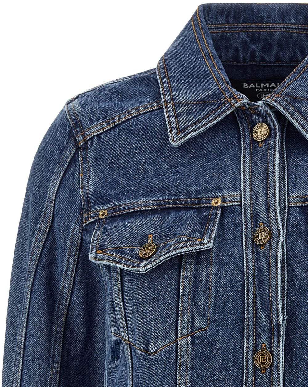 Balmain Jackets Denim Blauw