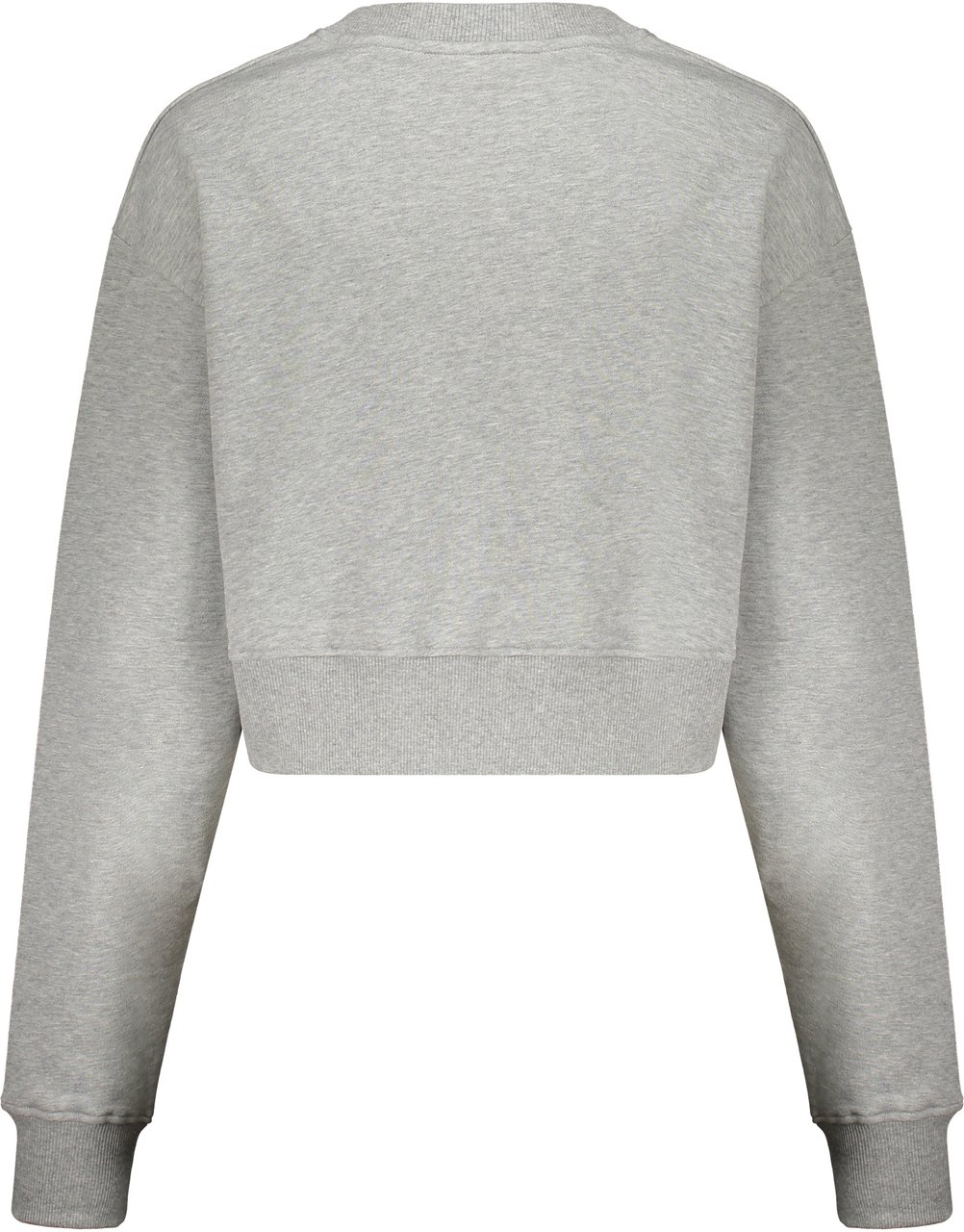 Balmain Modern gray crop hoodie and comfortable Zwart