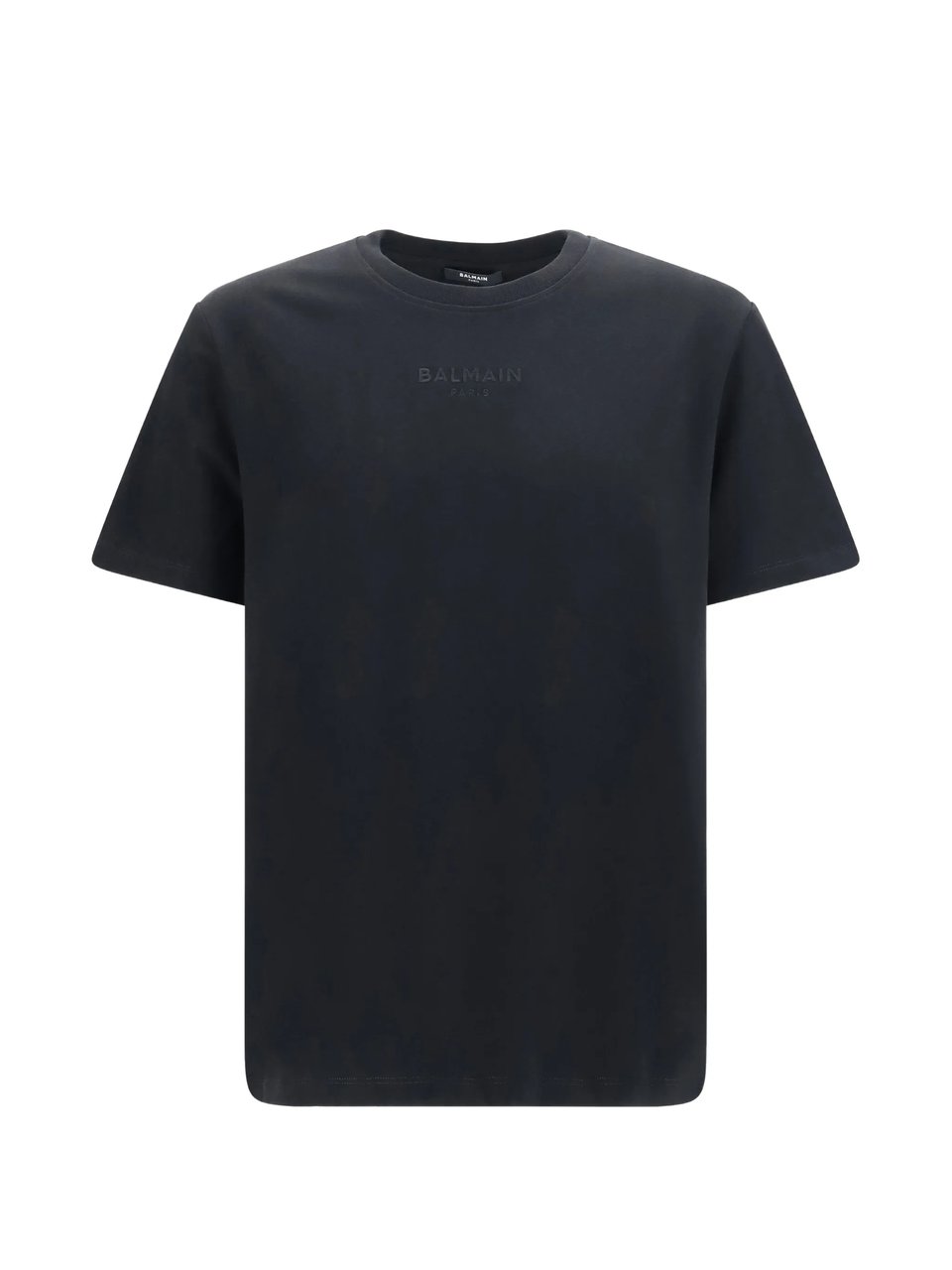Balmain Deep Black Boxy Fit T-Shirt Zwart