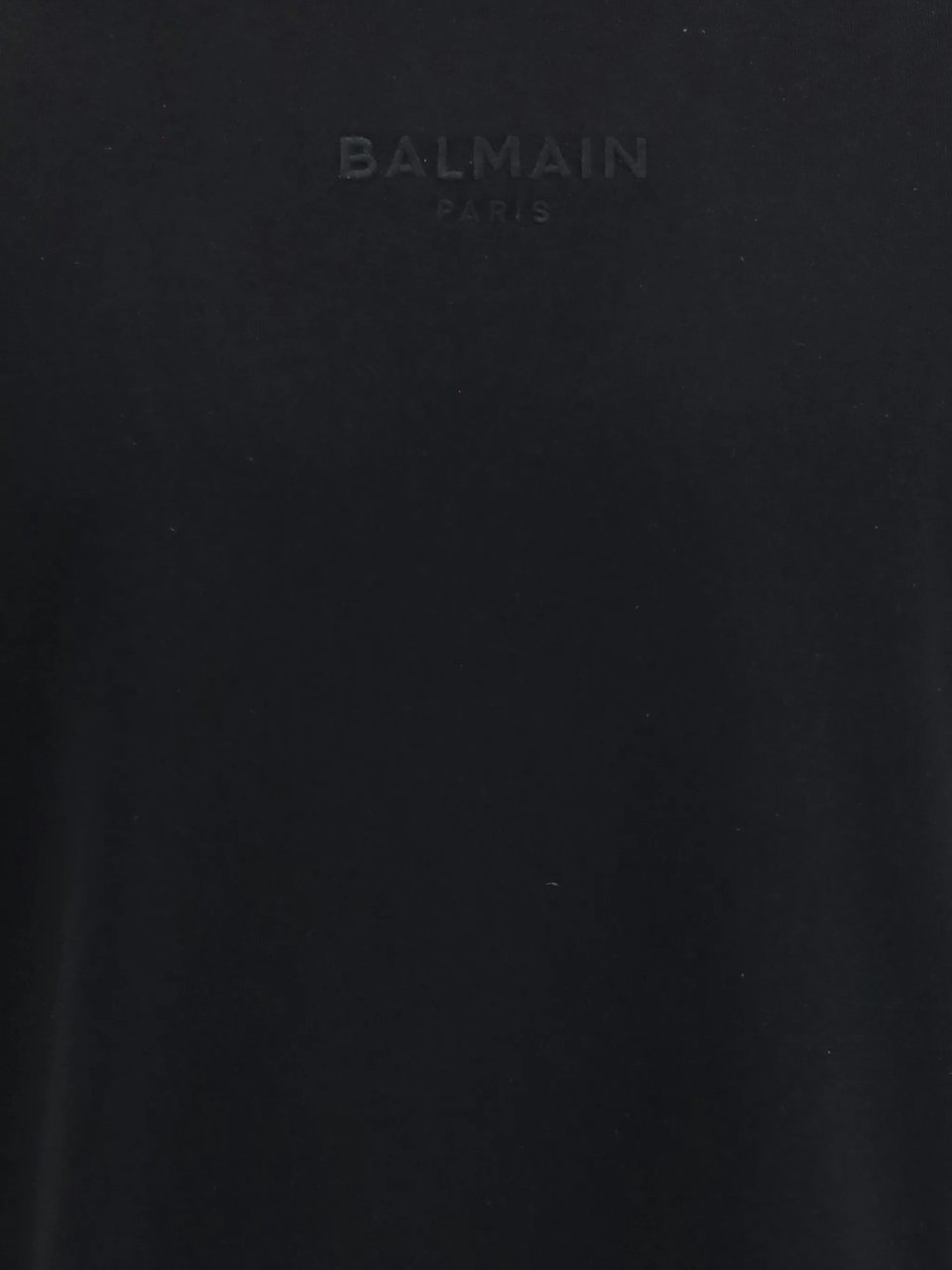 Balmain Deep Black Boxy Fit T-Shirt Zwart