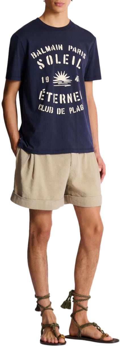 Balmain T-Shirts And Polos Marine Blauw