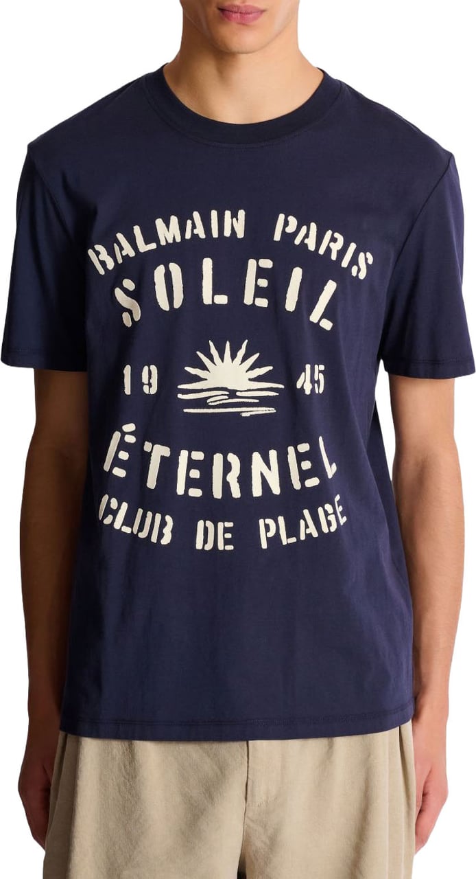 Balmain T-Shirts And Polos Marine Navy