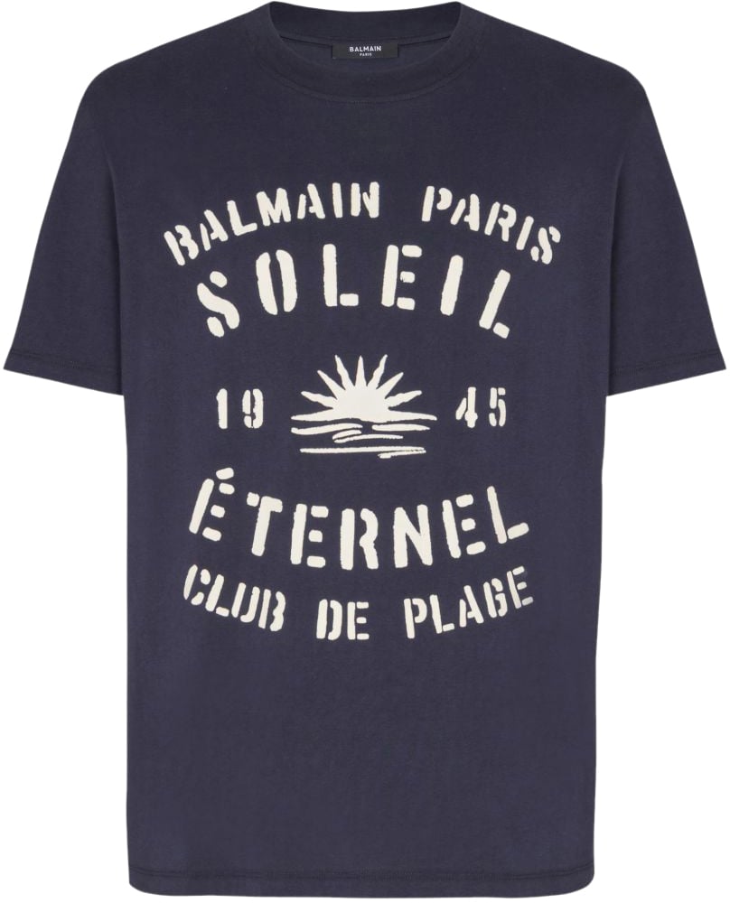 Balmain T-Shirts And Polos Marine Blauw
