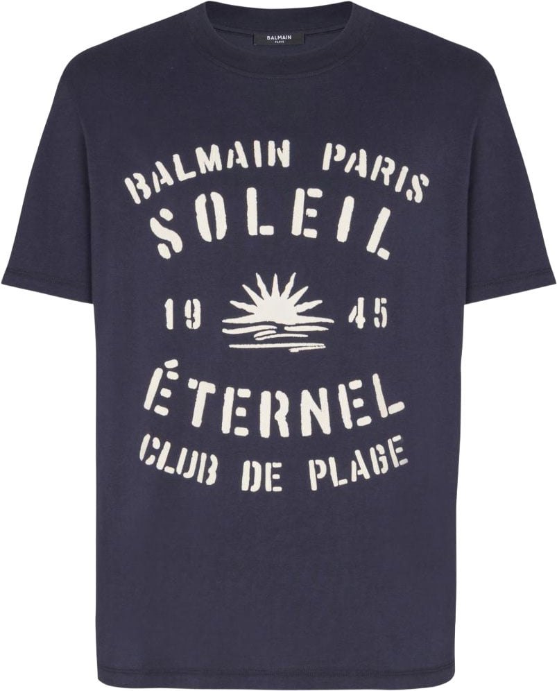 Balmain T-Shirts And Polos Marine Navy