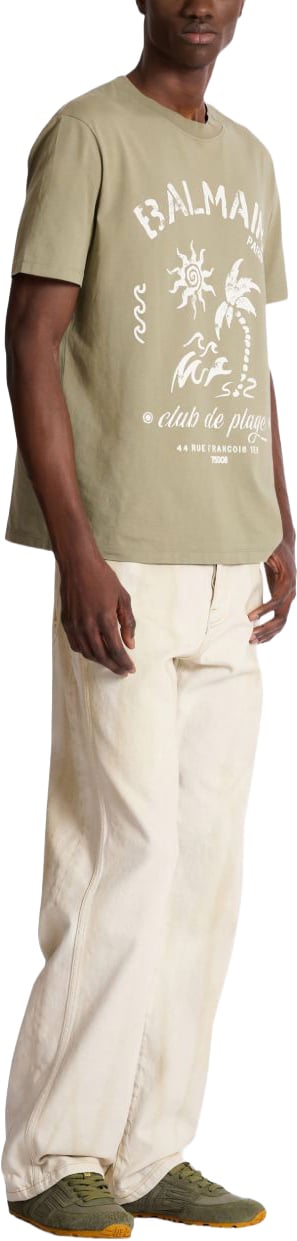 Balmain T-Shirts And Polos Sauge Lime