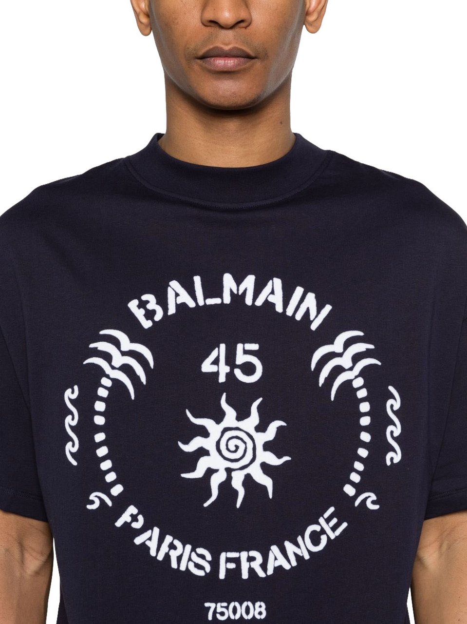 Balmain T-Shirts And Polos Marine Navy