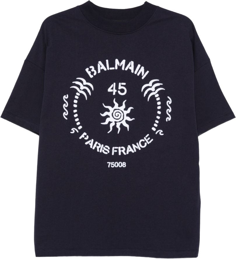 Balmain T-Shirts And Polos Marine Navy