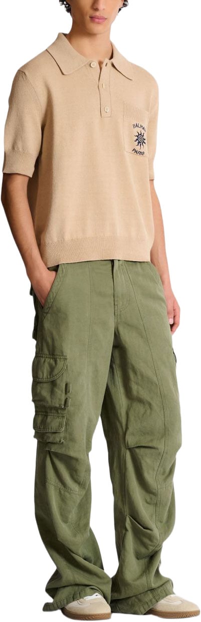 Balmain T-Shirts And Polos Beige Beige