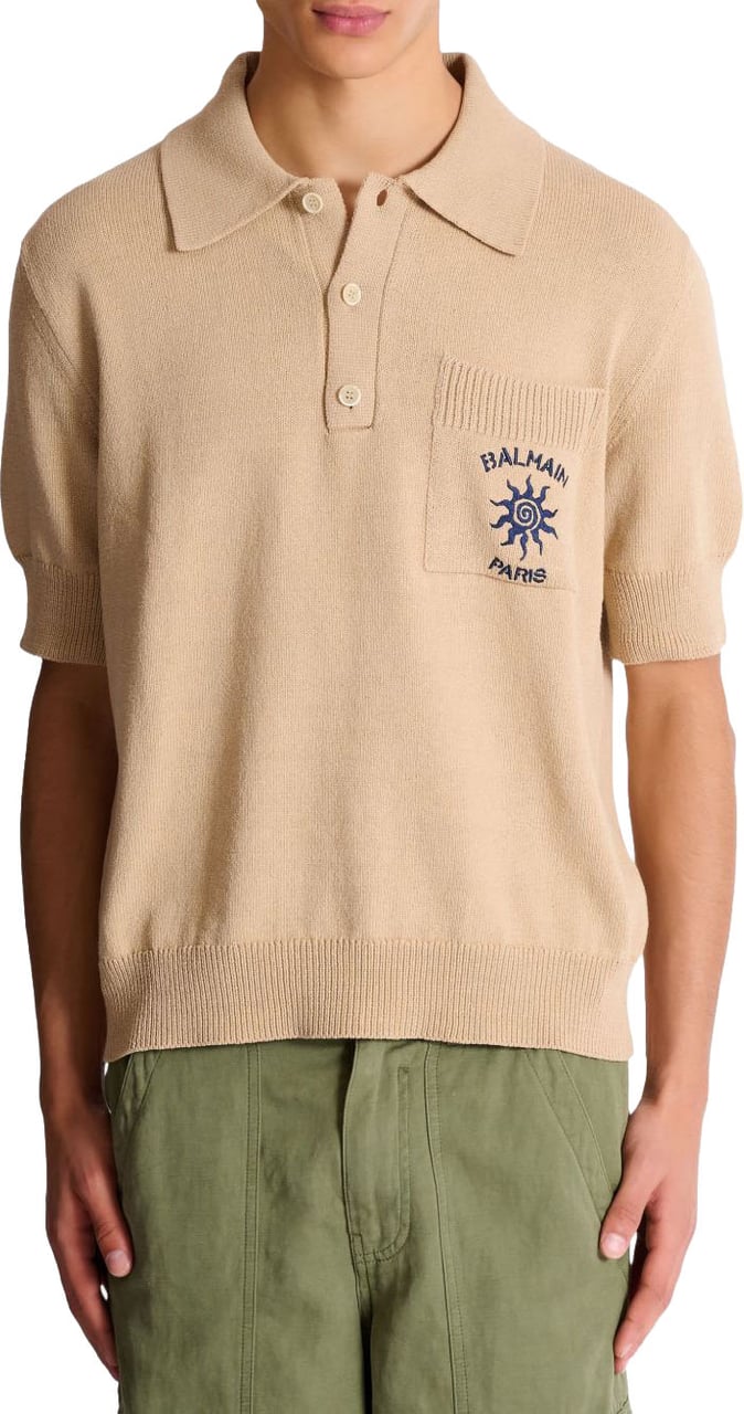 Balmain T-Shirts And Polos Beige Beige