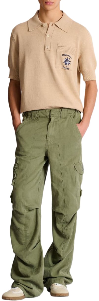 Balmain T-Shirts And Polos Beige Beige