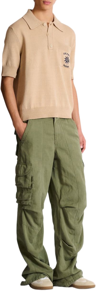 Balmain T-Shirts And Polos Beige Beige