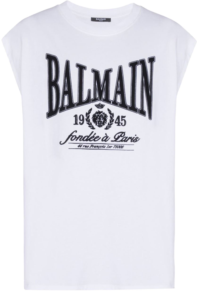 Balmain T-Shirts And Polos Blanc / Noir Wit
