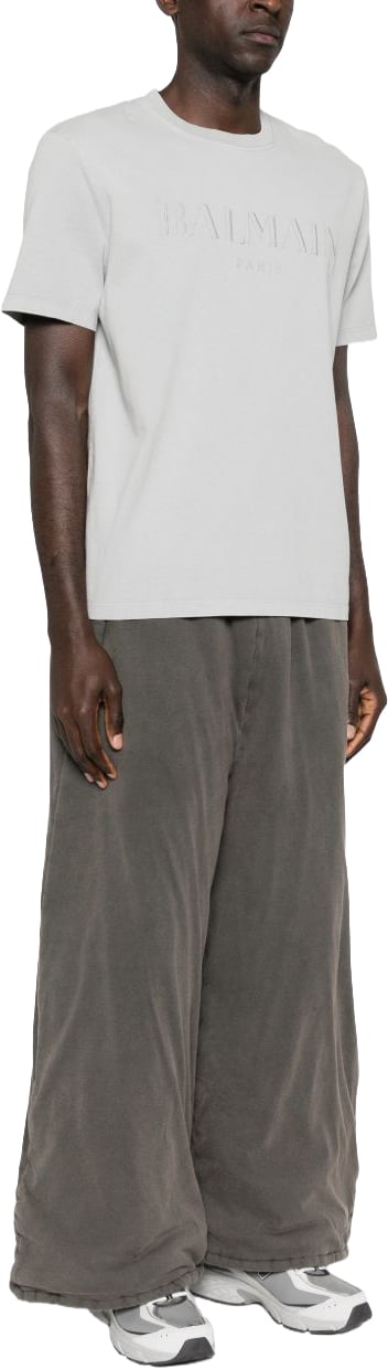 Balmain T-Shirts And Polos Gris Argent Lichtgrijs
