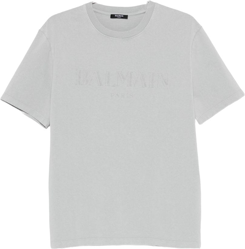 Balmain T-Shirts And Polos Gris Argent Lichtgrijs