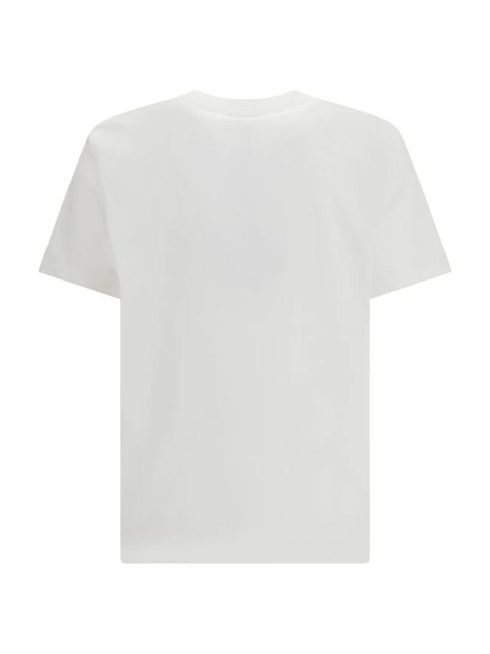 Balmain White Minimalist Script Logo T-Shirt Wit