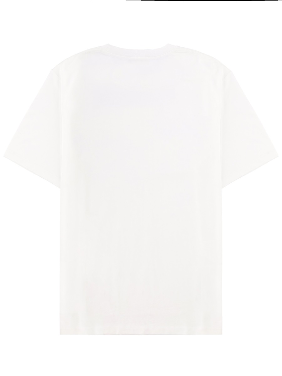 Balmain Light Blue Chest Logo T-Shirt Wit