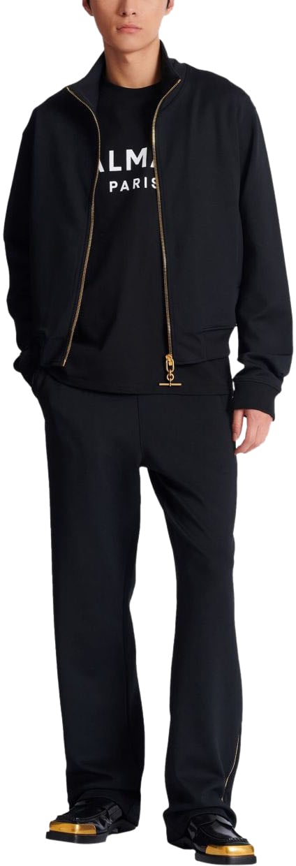 Balmain T-Shirts And Polos Noir Blanc Zwart