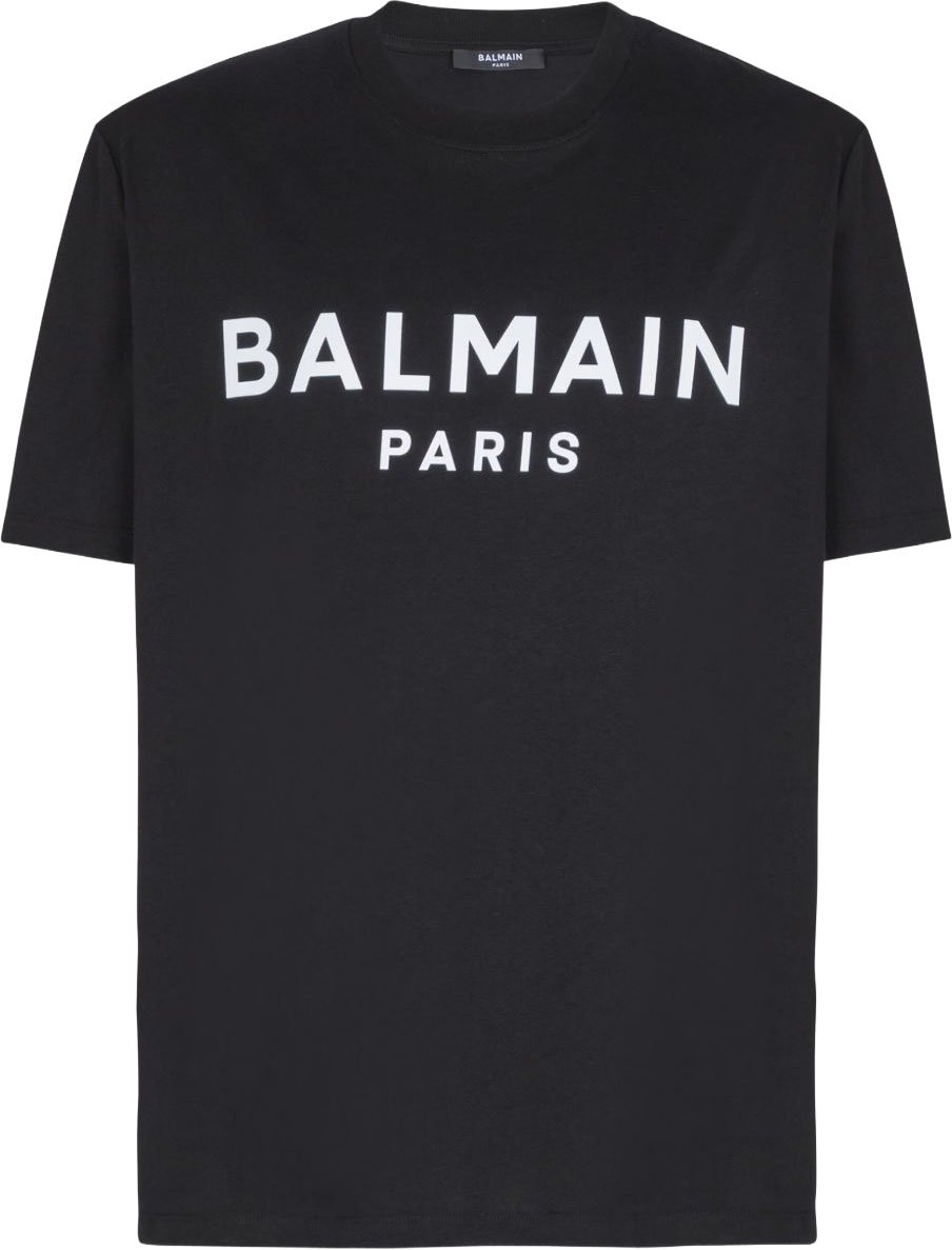 Balmain T-Shirts And Polos Noir / Blanc Zwart