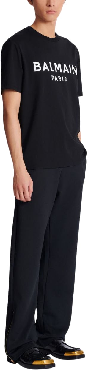 Balmain T-Shirts And Polos Noir Blanc Zwart