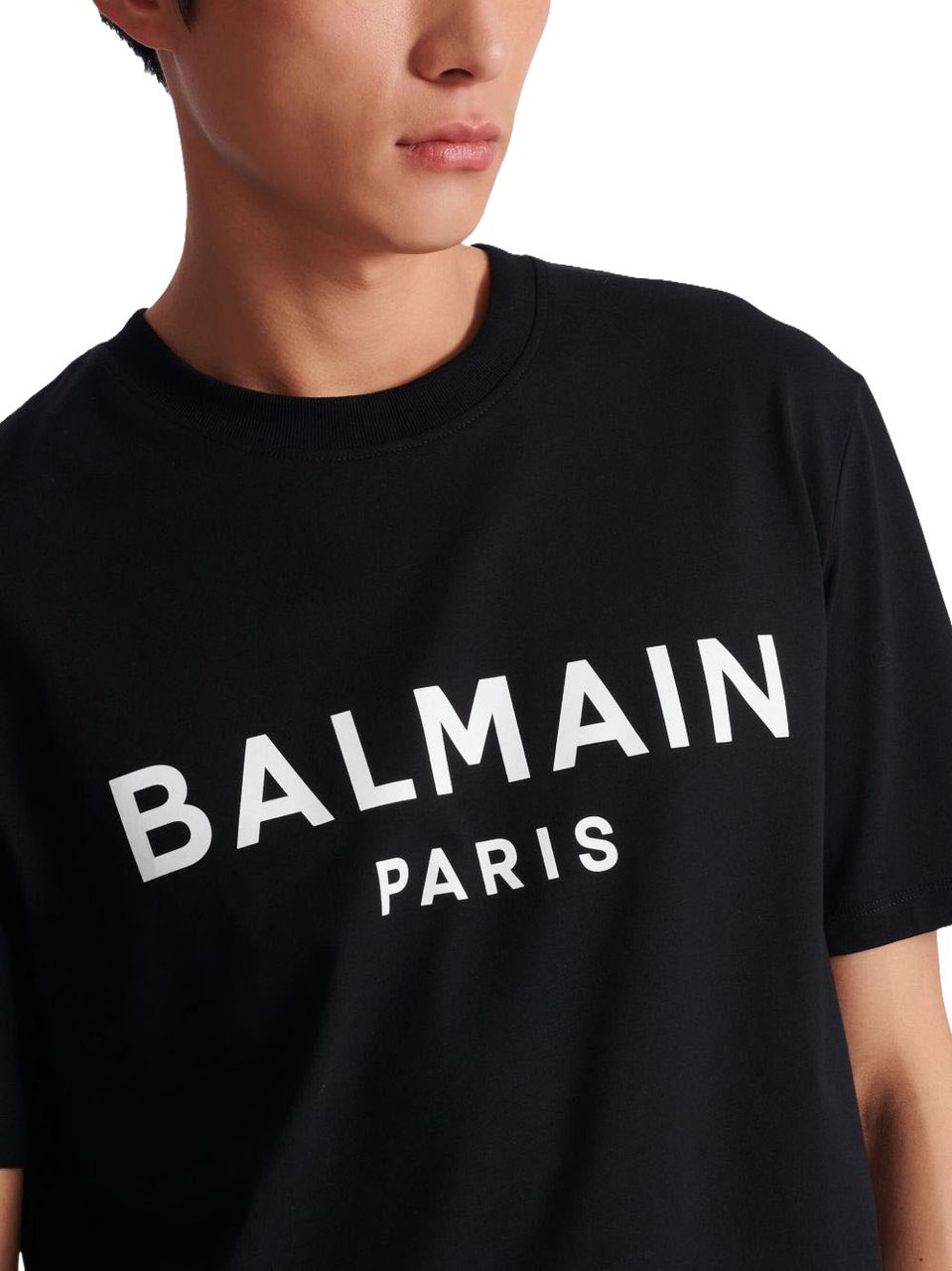 Balmain T-Shirts And Polos Noir / Blanc Zwart