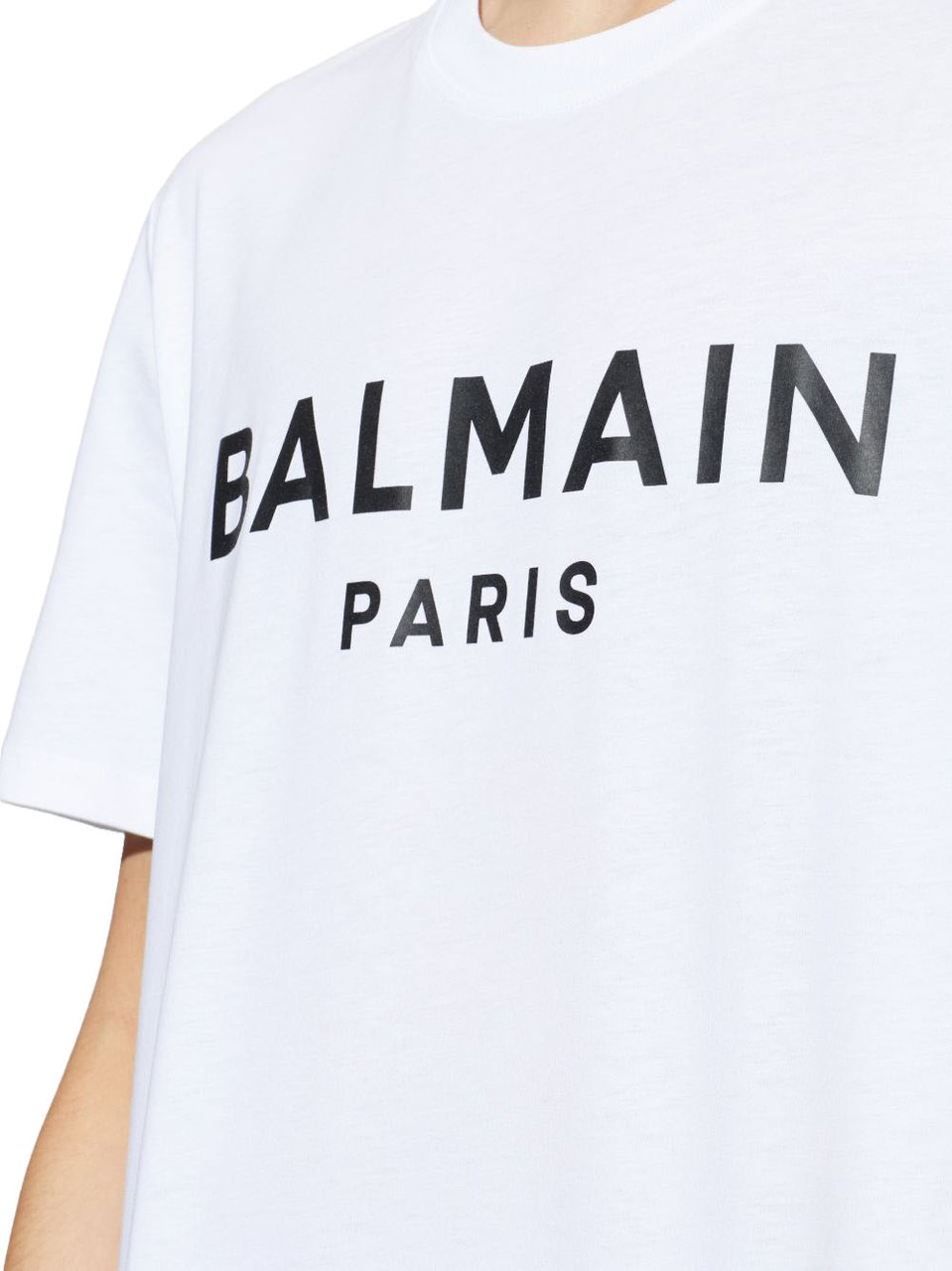 Balmain T-Shirts And Polos Blanc / Noir Wit