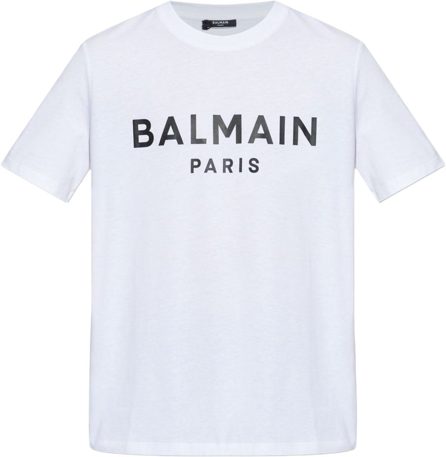 Balmain T-Shirts And Polos Blanc / Noir Wit