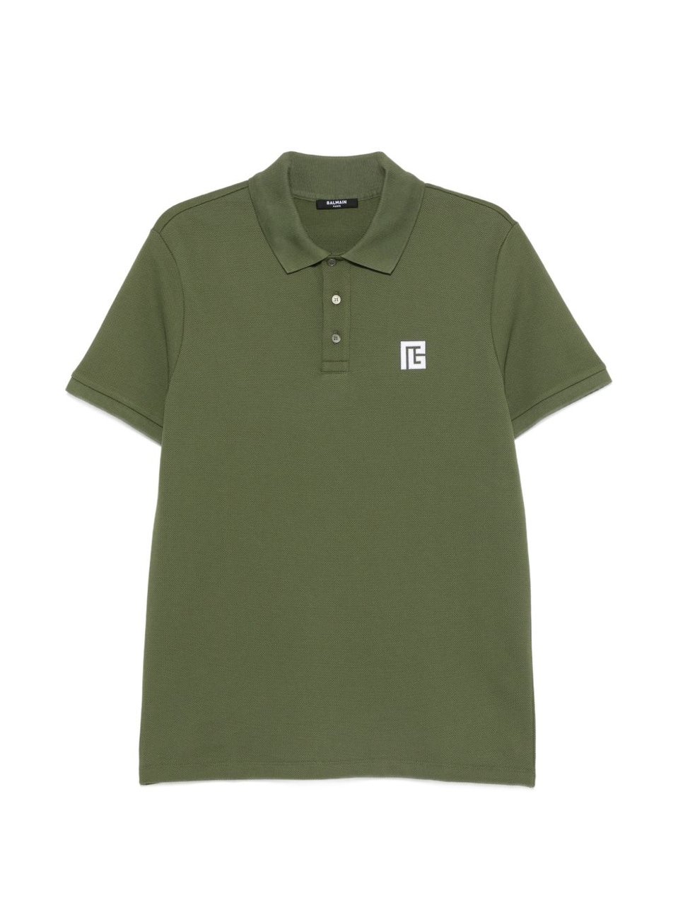 Balmain T-Shirts And Polos Kaki/White Donkergroen