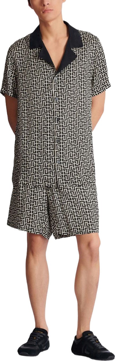 Balmain Shirts Ivoire / Noir Divers