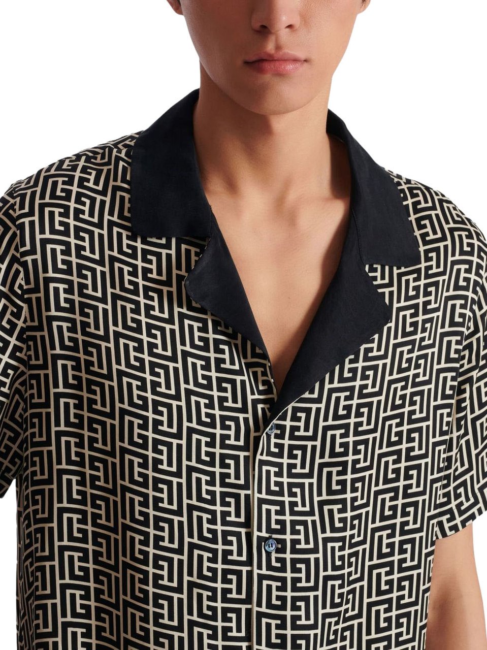 Balmain Shirts Ivoire / Noir Divers