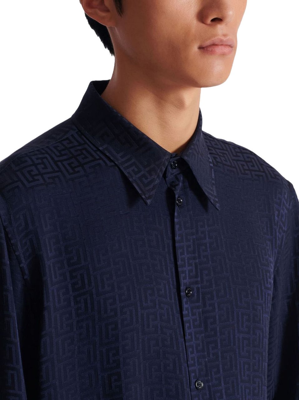 Balmain Shirts Marine Navy