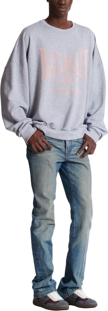 Balmain Sweaters Gris Lichtgrijs