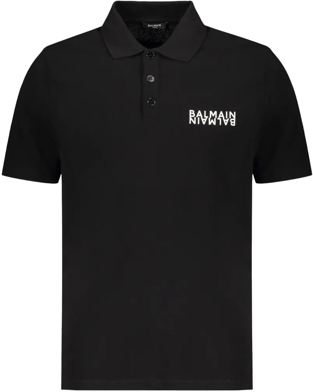 Balmain Balmain cotton polo shirt Zwart
