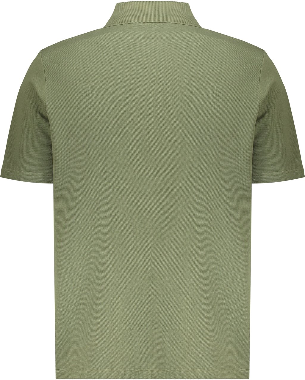Balmain Olive green polo with short sleeves Wit