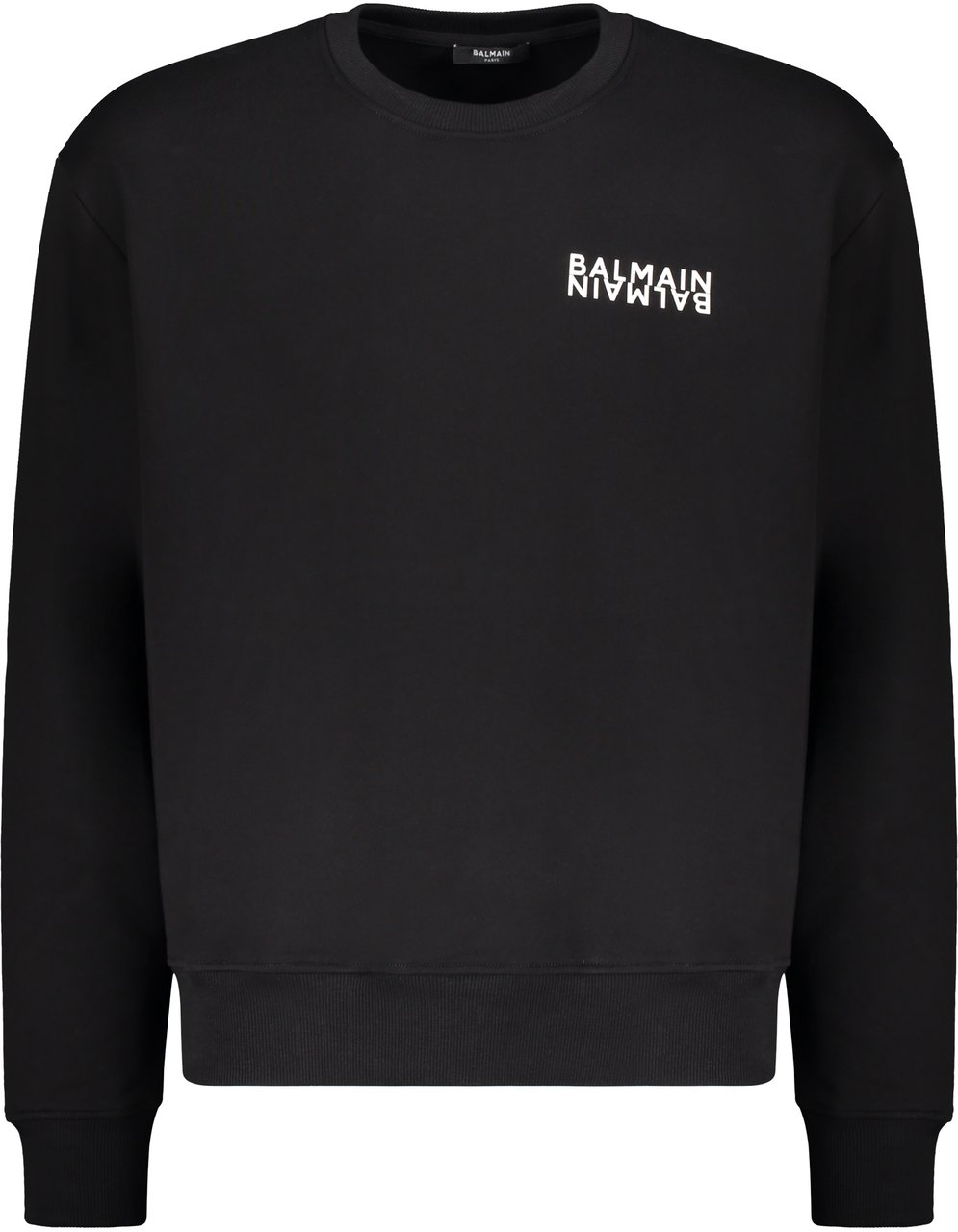 Balmain Black sweatshirt in cotton Zwart