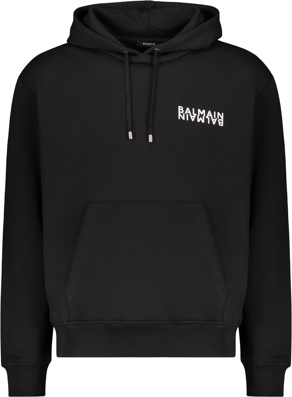 Balmain Black casual and modern hoodie Zwart