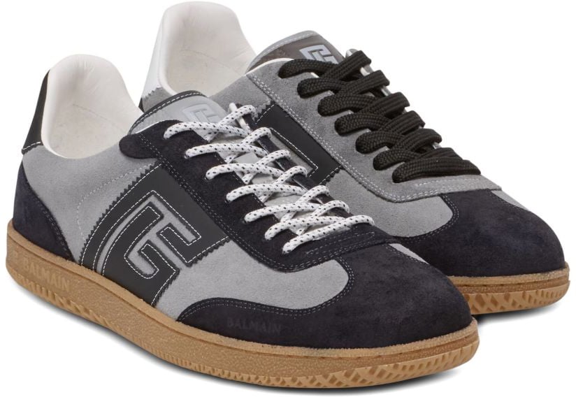Balmain Sneakers Gris Fonce Grijs
