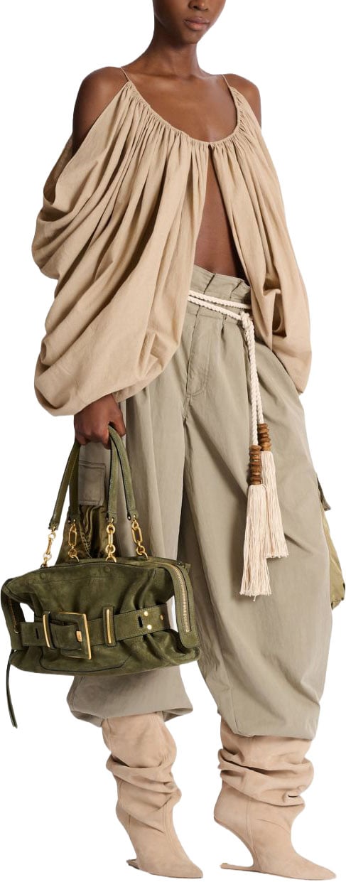 Balmain Bags Dark Olive Donkergroen