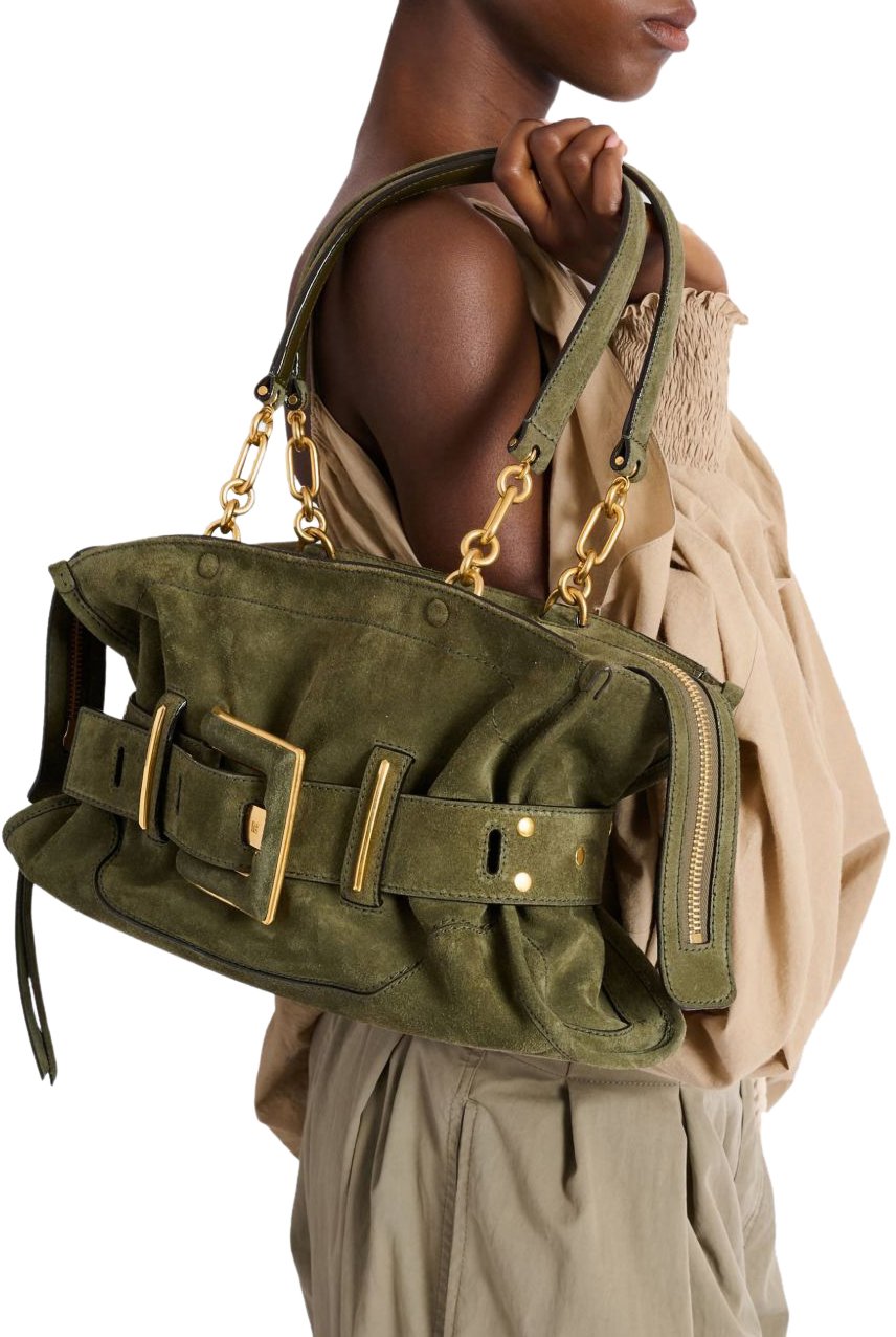 Balmain Bags Dark Olive Groen