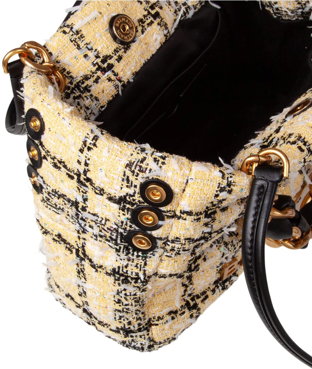 Balmain Balmain borsa shopping 1945 soft cabas small in tartan Divers