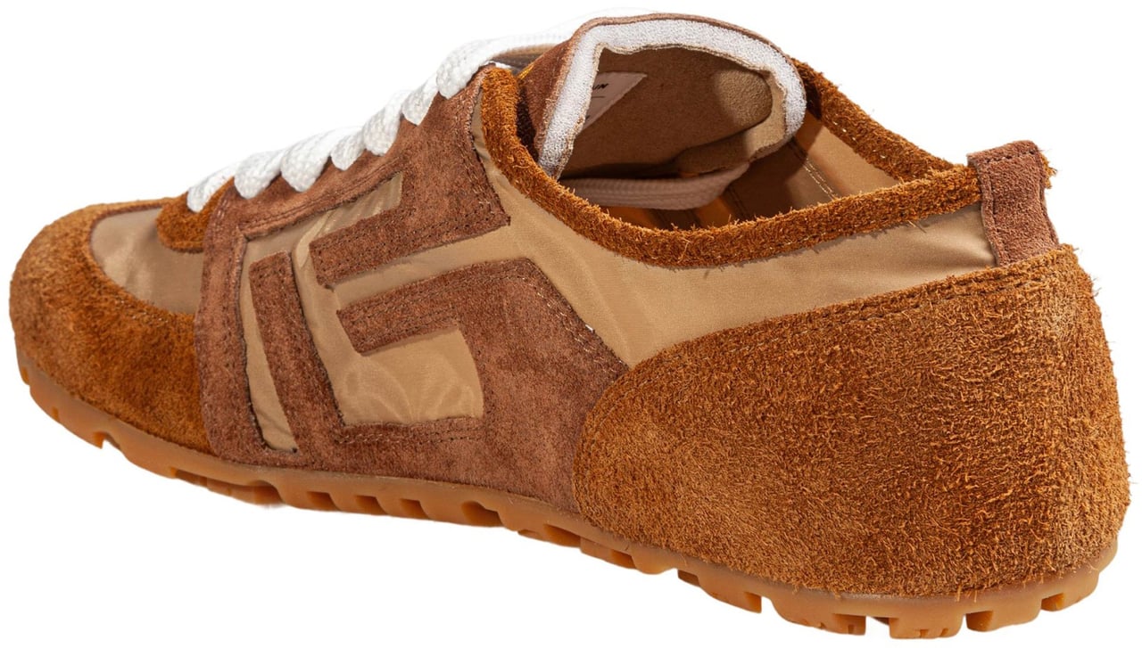 Balmain Balmain racer 45 suede sneakers in beige Beige