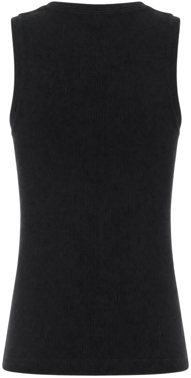 Balmain Black cotton top Zwart