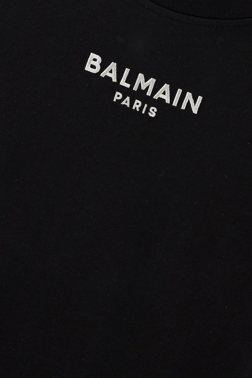 Balmain Black cotton t-shirt Zwart