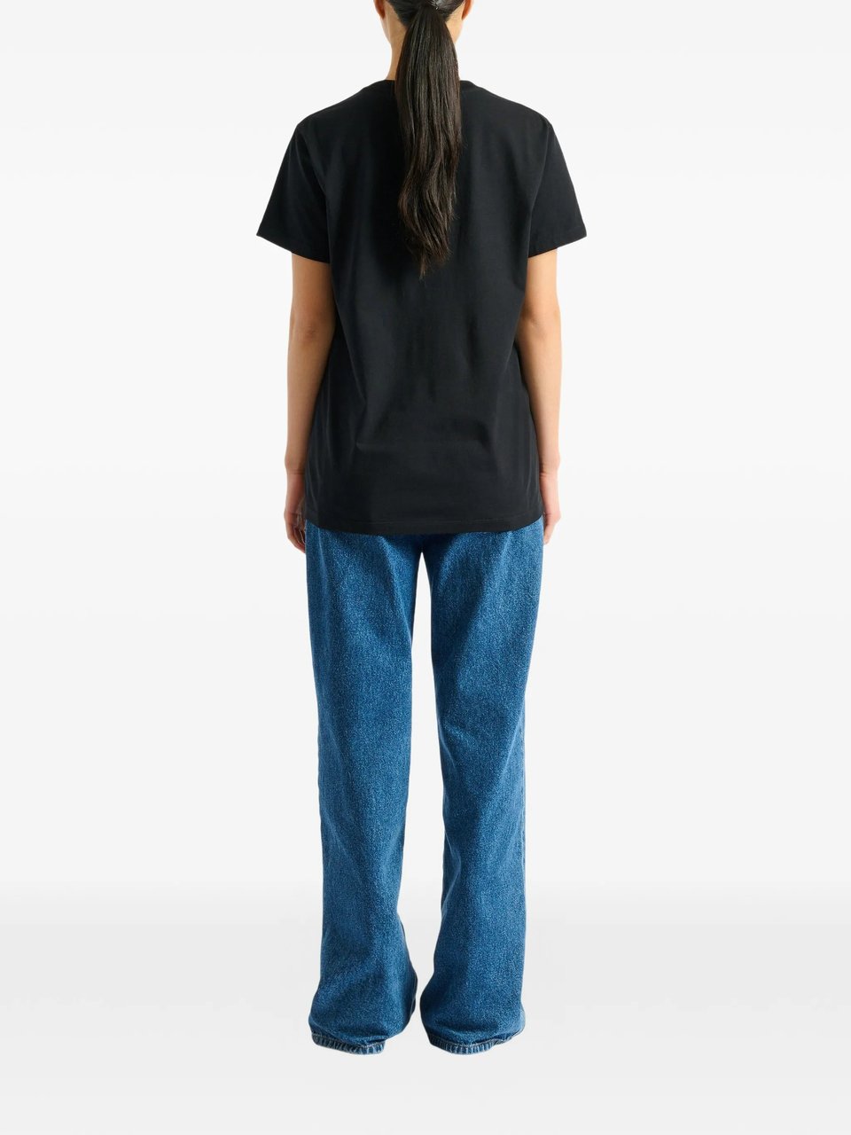 Balmain Black Classic SS Cotton T-Shirt Zwart