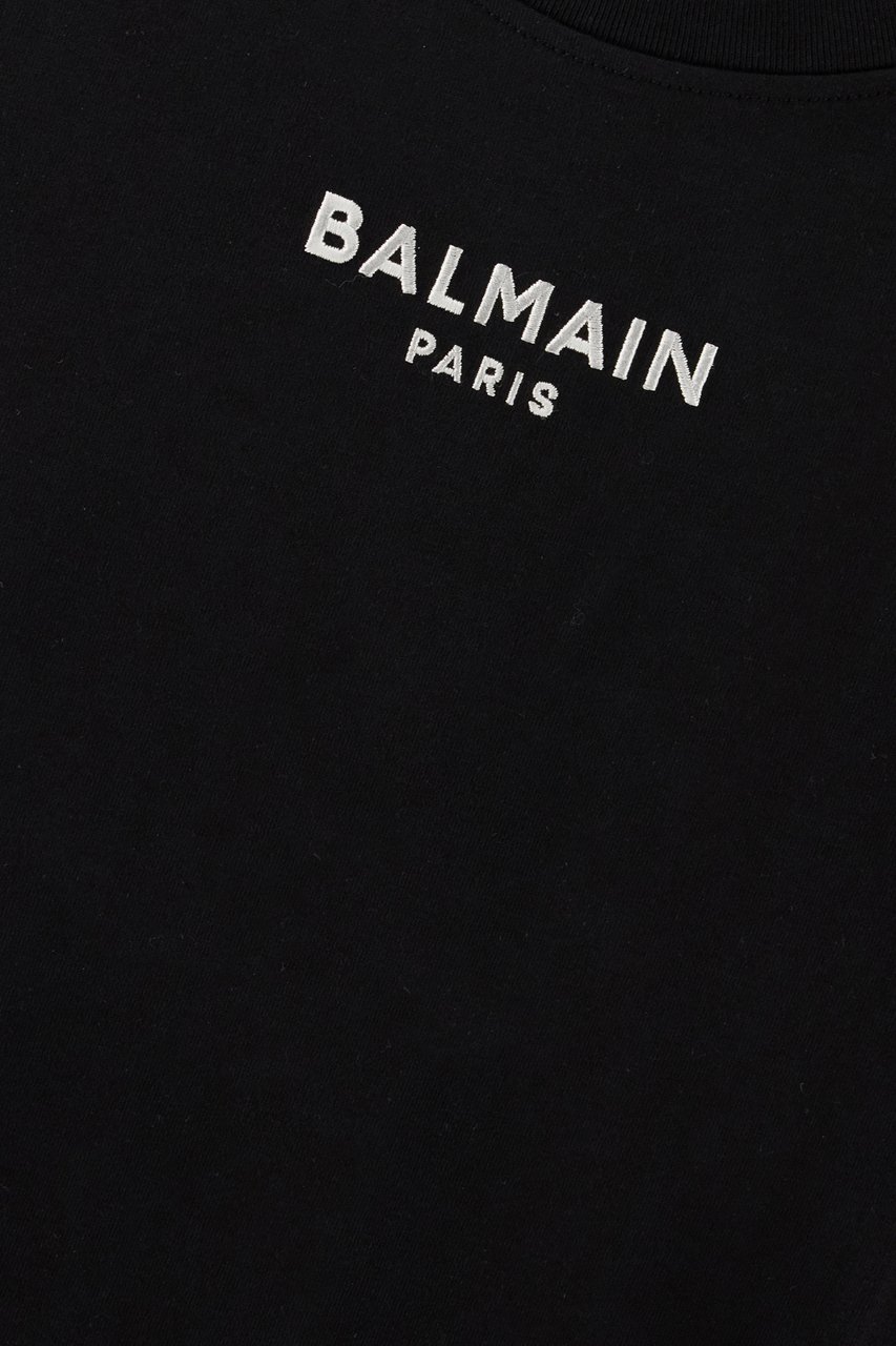 Balmain Black cotton t-shirt Zwart
