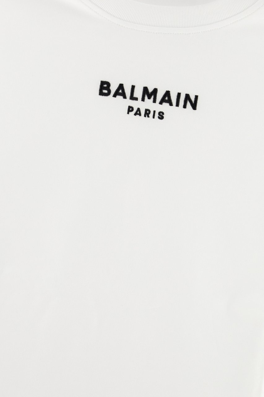 Balmain White cotton t-shirt Zwart