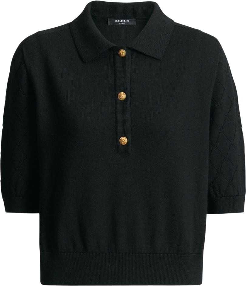 Balmain T-Shirts And Polos Black Zwart