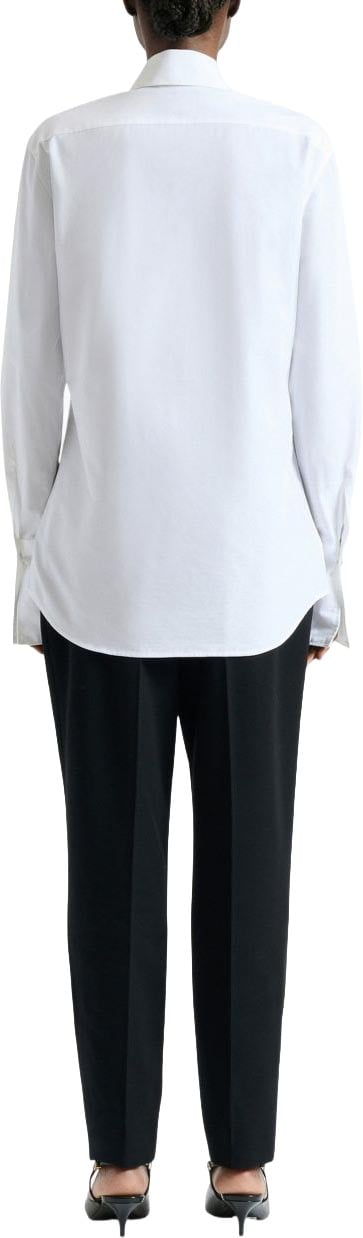 Balmain Classic White Shirt with Tailored Fit Wit